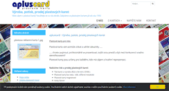 Desktop Screenshot of apluscard.cz
