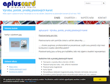 Tablet Screenshot of apluscard.cz